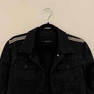 Studded Black Denim Jacket